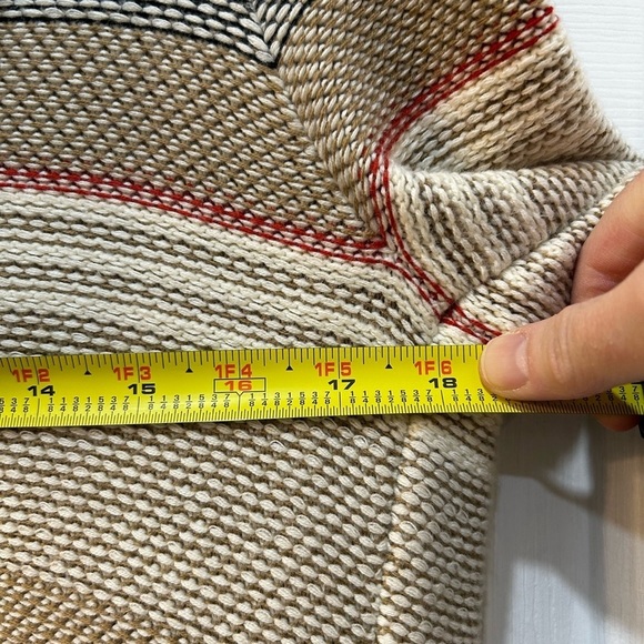 Anthropologie Sparrow Fiemme Hooded Cardigan Size S Textured Aztec Southwestern - Picture 6 of 9